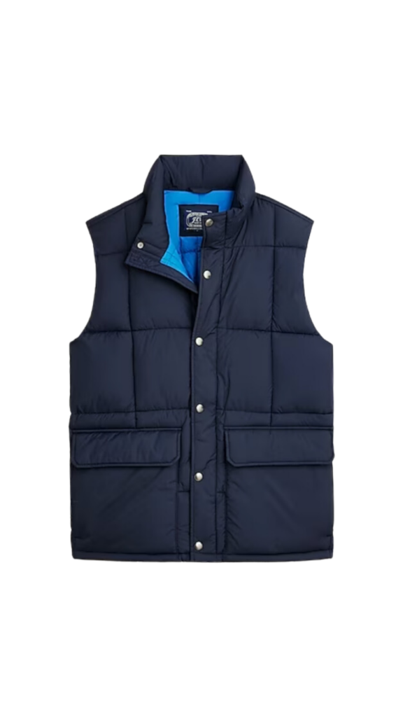 J. Crew Nordic Puffer Vest Mens Style Inspiration 2024