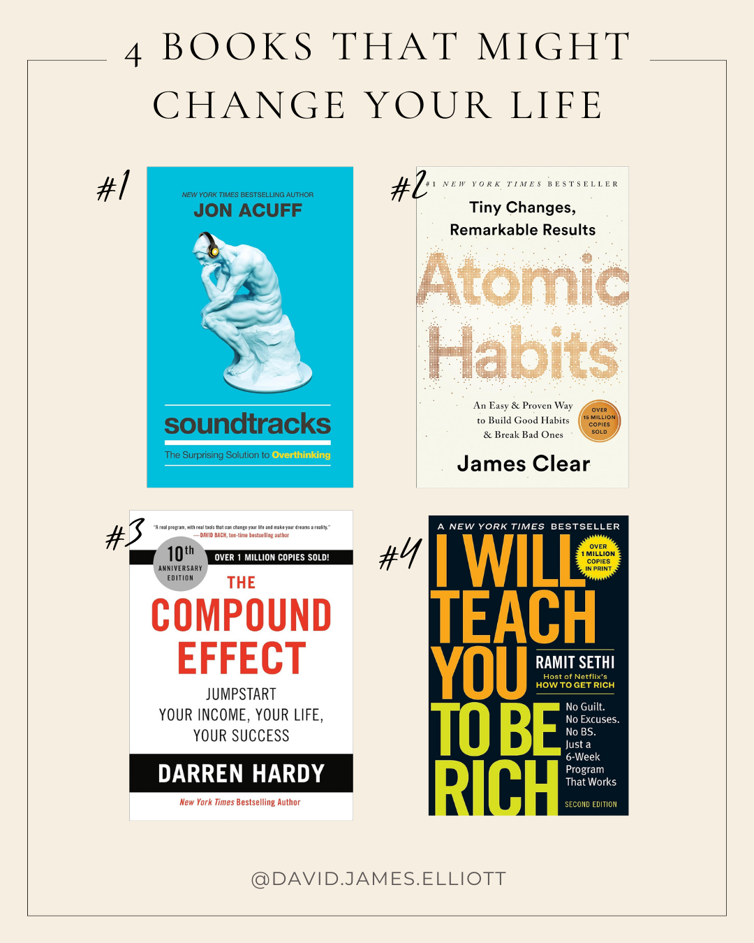 4 Books that might change your life