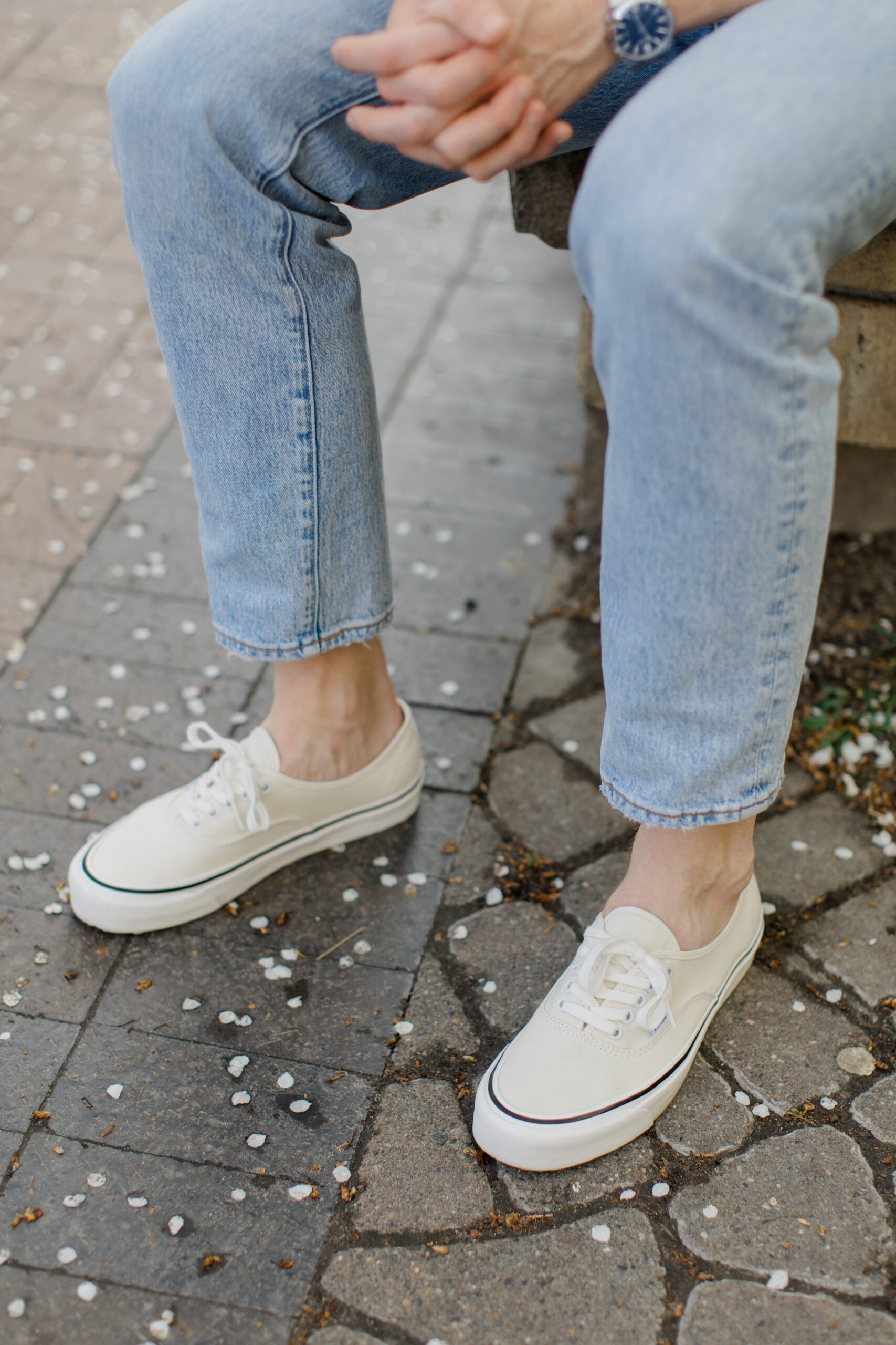White Sneakers at Every Price Point: Vans Authentic