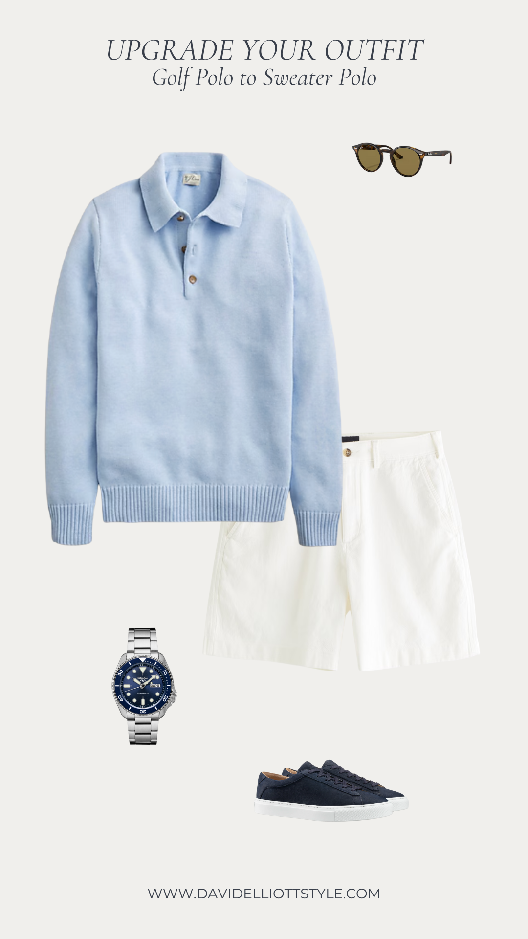 How to style off-white jeans for Saturday errands with an olive sweater layered under a utility jacket and white leather sneakers